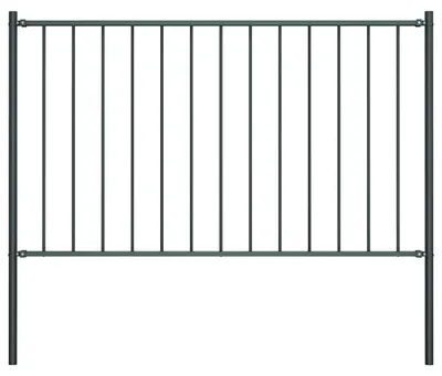 Zdjęcie produktu dla Vidaxl HEK - Panel z słupkami 1,7x0,75 m Pulver -bewegtem Stahl -Anthrazit