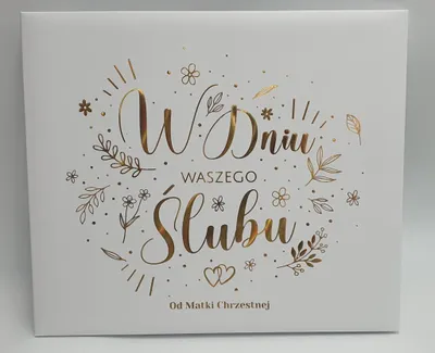 Zdjęcie produktu dla album A4 Z okazji Waszego Ślubu od MATKI CHRZESTNEJ