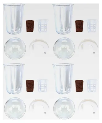 Produktbild von Anzuchttöpfe - Hydroponisches Anzuchtzubehör Set | Wiederverwendbare Keimlingstöpfe | Für Gärtner und Pflanzenliebhaber auf Fensterbank, Balkon, im Gemüsegarten, Blumenbeet oder auf der Terrasse