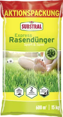 Produktbild von Substral Express Rasendünger Sport & Spiel für 600 m² 15 kg Aktionspackung