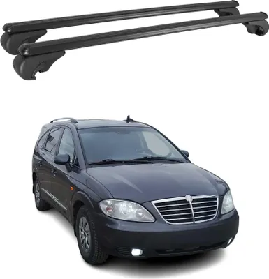 Produktbild von Dachträger für Ssangyong Rodius 2004-2012 Gepäckträger Grundträger Alu Schwarz