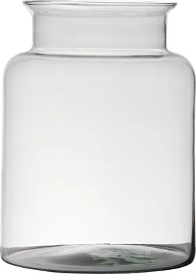 Produktbild von INNA-Glas Blumenvase Karin Earth aus Glas, recycelt, klar, 25cm, Ø19cm - Dekovase