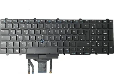 Produktbild von Tastatur für Dell Latitude E5550 E5570 E5580 E5590 02R2P6 mit Backlight deutsch
