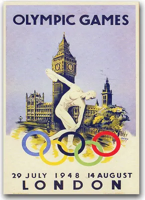 Produktbild von Poster - Canvas - Leinwand - 59,4 cm x 84,1 cm - Fotoposter - Leinwandkunst - Olympischen Spiele in London