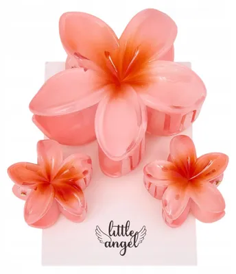Produktbild von Little Angel Haarklammer Set Hawaii Blume 3 Stück