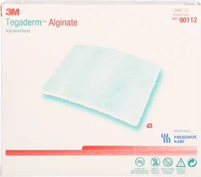 Produktbild von Tegaderm Alginate FK 10x10cm Kompressen, 10 St KOM