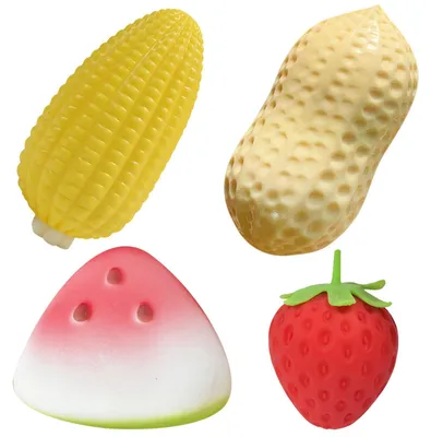 Obrázok produktu pre Sada "Squishy", 4 kusy, antistresové gule, rôzne tvary, pre deti