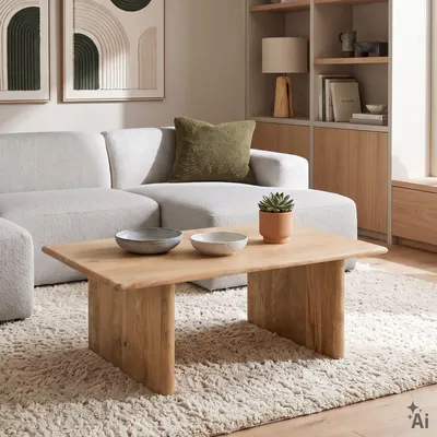 Produktbild von Couchtisch DIYA 120 x 75 cm aus Mangoholz, rechteckig - Natur