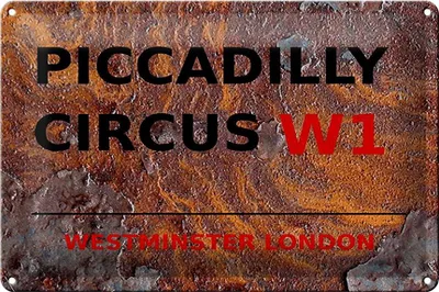 Produktbild von Blechschild London 30x20cm Westminster Piccadilly Circus W1