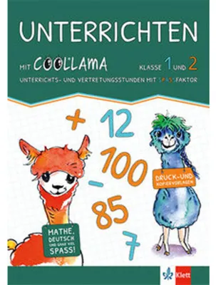 Produktbild von Mathe üben mit Coolllama. Kopiervorlagen Klasse 1