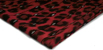 Obrázek produktu pro Šifon s potiskem, vzor 12, červený 50 x 150 cm