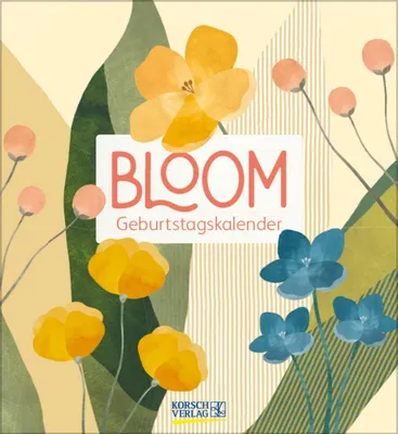 Produktbild von Wandkalender 2026 Geburtstagskalender Bloom Format: 22,5 x 24,5 cm