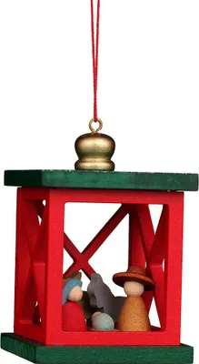 Produktbild von Christbaumschmuck Weihnachtslaterne mit Krippe (6,8cm) von Christian Ulbricht