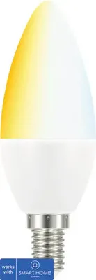 Obrázek produktu pro Müller Licht tint LED teplá bílá až studená bílá Stmívatelná 470lm E14 tvar svíčky 6W