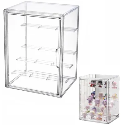 Imagen del producto de Vitrina acrílica de 5 compartimentos con puerta magnética