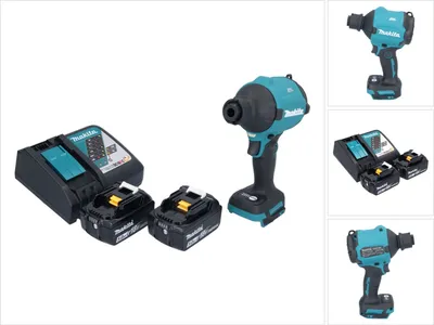 Image de Makita DAS180RT Souffleur à poussière sans fil 18V Brushless + 2x Batteries 5,0Ah + Chargeur