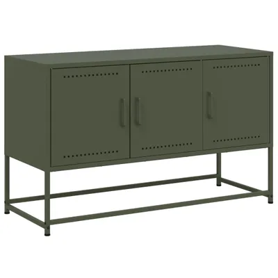 Obrázek produktu pro vidaXL TV skříňka olivově zelená 100,5x39x60,5 cm ocelová