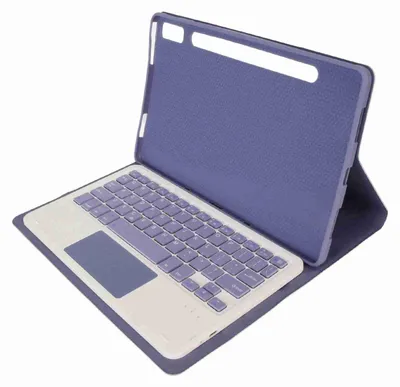 Zdjęcie produktu dla Etui z klawiaturą do tabletu Lenovo Tab P11 Pro Gen 2 i Pad Pro 2022 (11,2 cala) z uchwytem na rysik i gładzikiem – kolor fioletowy