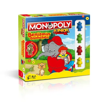 Produktbild von Monopoly Junior Benjamin Blümchen Brettspiel Gesellschaftsspiel Spiel Deutsch