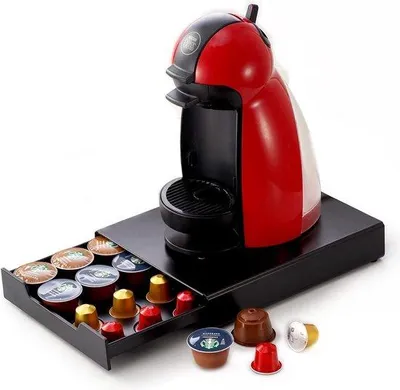 Productafbeelding van Koffiekapselhouder voor Dolce Gusto Lavazza - 20 capsules - Antislip - Netvoeding - zwart - Koffiekapselhouder