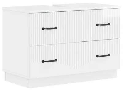 Immagine prodotto di vidaXL Mobiletti per lavabo HOORN, finitura lucida bianca, 82 x 41 x 56 cm