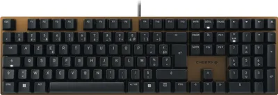Image de Cherry KC 200 MX - Taille complète (100%) - filaire - USB - Commutateur mécanique - AZERTY - noir - bronze