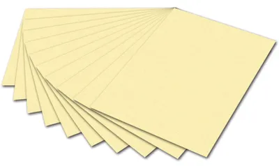 Produktbild von Folia 6711E Tonpapier - 50 x 70 cm, strohgelb
