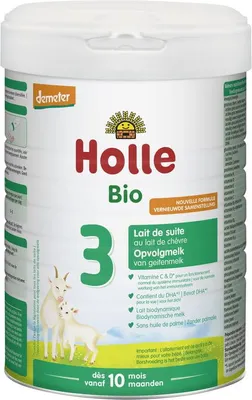 MLEKO KOZIE 3 NASTĘPNE DLA NIEMOWLĄT PO 6 MIESIĄCU DEMETER BIO 800 g - HOLLE