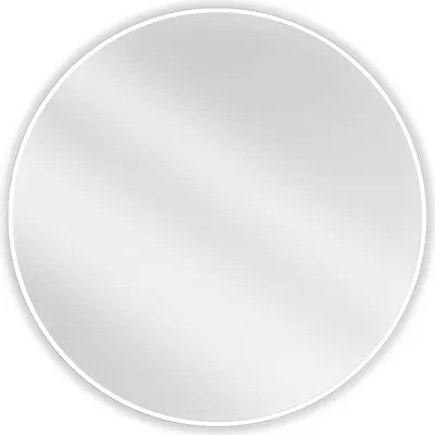 Immagine prodotto di Mexen Loft specchio da bagno rotondo 90 cm, cornice bianca - 9850-090-090-000-20