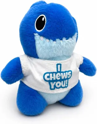 Produktbild von Hai Kuscheltier 18 cm mit T-Shirt Blauer Plüschhai Weiches Stofftier MeeresTier Geschenk für Kinder