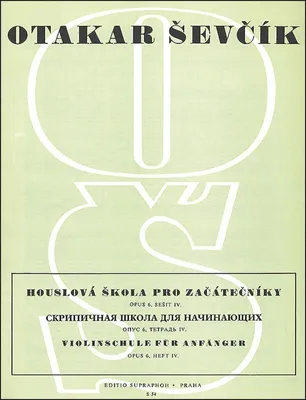 Produktbild von Otakar Ševčík Houslová škola pro začátečníky op. 6 Sešit 4 Noten