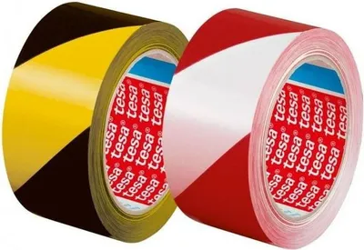 Produktbild von Vyznačovacia páska lepiaca TESA 50 mm x 33 m bielo-červená