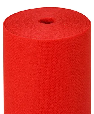 Productafbeelding van Tafelkleed "Spunbond", voorgesneden, 120 cm, 60 g/m², 1,2 x 50,4 meter, rood, PP - 1 stuk.