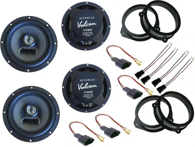 Produktbild von Hifonics Lautsprecher für Audi A4 Avant B6 8E Baujahr 2001–2004 Tür vorne hinten 360 Watt