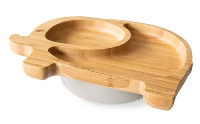 Immagine prodotto di Piatto in bambù Elefantel, grigio, ecologico