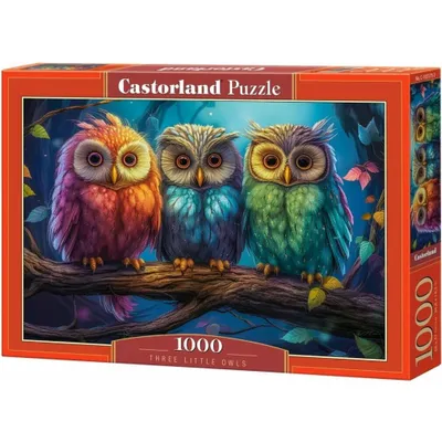 Produktbild von CASTORLAND Puzzle Drei kleine Eulen 1000 Teile