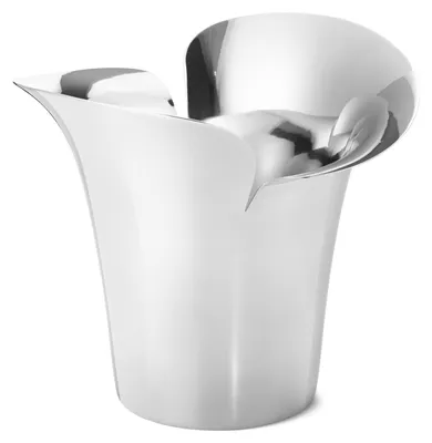 Produktbild von Georg Jensen BLOOM BOTANICA FLOWER POT, klein 140 MM, Edelstahl, hochglanzpoliert 10019580