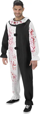 Produktbild von Horror Clown Overall - Halloween Kostüm Herren Größe: S-M