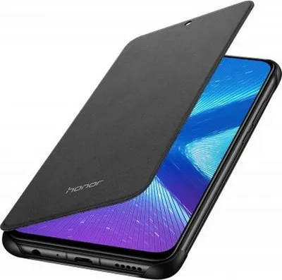 Obrázok produktu pre Honor, flipové puzdro pre Honor 8X, čierne
