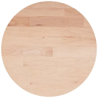 Zdjęcie produktu dla vidaXL Okrągły blat Ø50x1,5 cm Nieobrobione lite drewno dębowe
