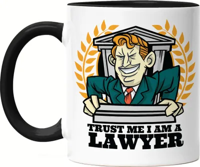 Produktbild von Lawyer Tasse Schwarz Law Lawyer Anwalt Gericht Gesetz Paragraph Jus Jura Lernen Studium Verhandlung