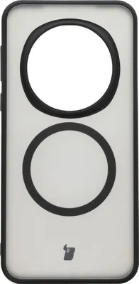 Produktbild von Bizon Case MatteO Magnetringhülle für Honor Magic7 Pro, halbtransparent mit schwarzem Rahmen