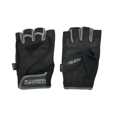 Produktbild von Urban Fitness Trainingshandschuhe Gel Schwarz/Grau Medium Fitness