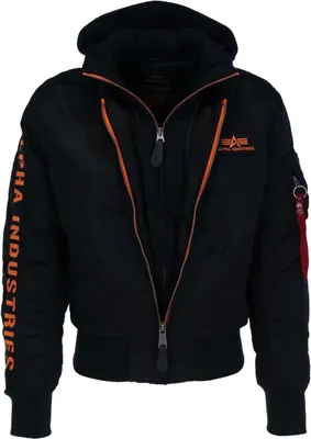 Produktbild von ALPHA INDUSTRIES MA-1 D-Tec SE Herren Winterjacke, Größe:S, Alpha Industries Farben:Black/Orange
