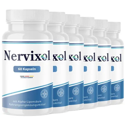 Produktbild von Nervixol Kapseln | Reich an Vitaminen | Einfache Anwendung | 60 Kapseln 6x
