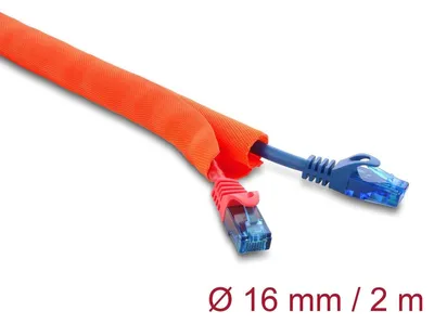 Produktbild von DeLOCK 19018, Orange, Polyester, -40 - 150 °C, 1 Stück(e), 1,7 cm, 1,6 cm