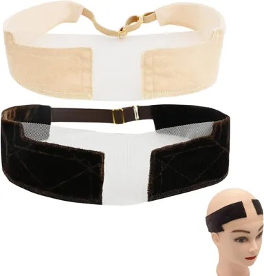 Produktbild von Perückenband 2 Stück, verstellbar, für Cosplay, beige und braun