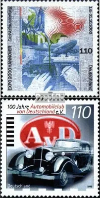 Produktbild von Briefmarken BRD (BR.Deutschland) 1999 Mi 2042,2043 (kompl.Ausg.) gestempelt Sondermarken