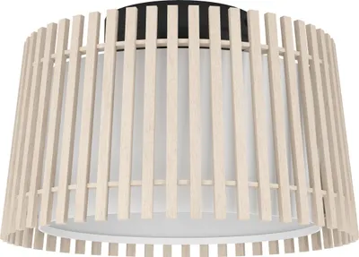 Produktbild von FATTORIA Wand-/Deckenleuchte Lampe Beleuchtung - H24 x Ø38 cm - schwarz - 1X25W exkl. - IP20