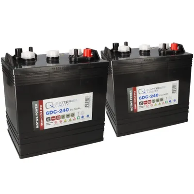 Produktbild von 2x Q-Batteries 6DC-240 6V 240Ah Deep Cycle Traktionsbatterie